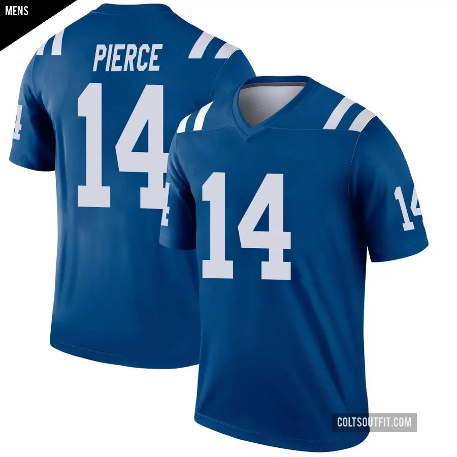 Men's Indianapolis Colts ＃14 Alec Pierce Royal Legend Jersey