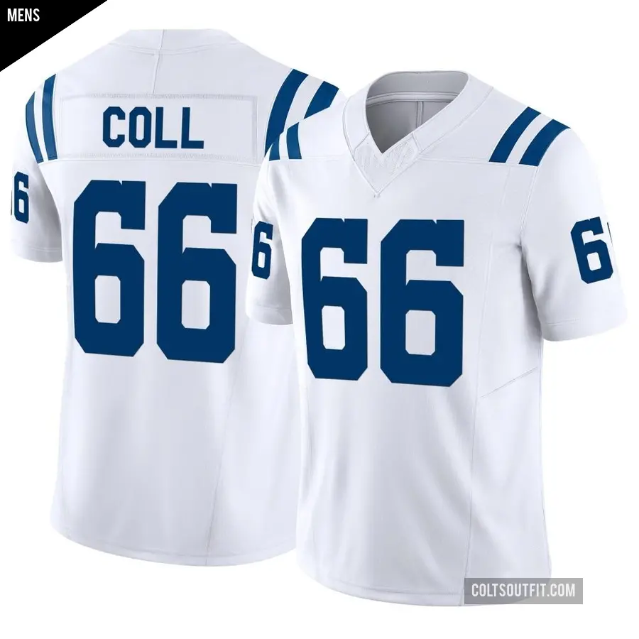 Men's Indianapolis Colts ＃66 Ryan Coll White Limited Vapor F.U.S.E. Jersey