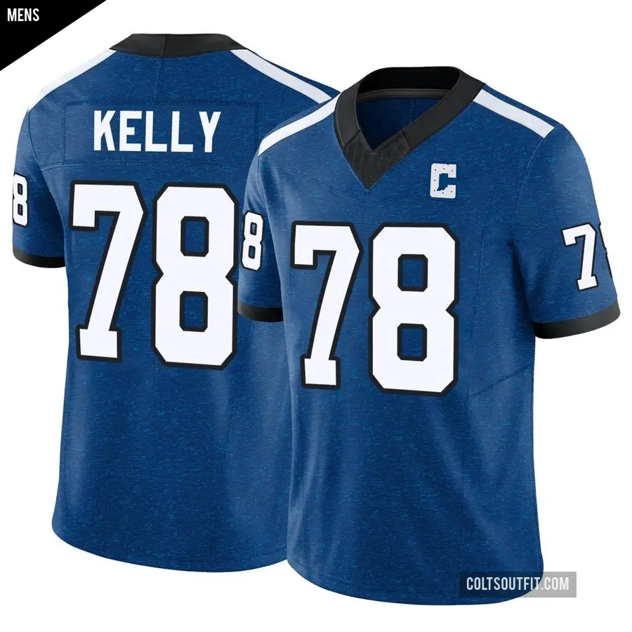 Men's Indianapolis Colts ＃78 Ryan Kelly Royal Limited Indiana Nights Alternate Vapor F.U.S.E. Jersey