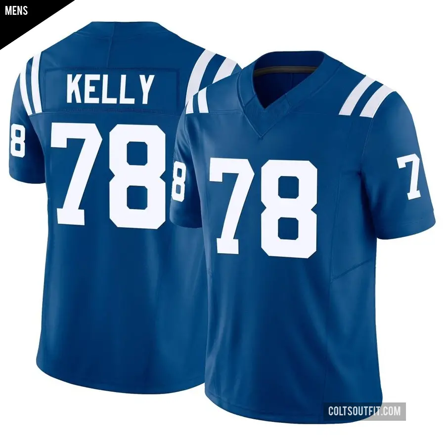 Men's Indianapolis Colts ＃78 Ryan Kelly Royal Limited Vapor F.U.S.E. Jersey