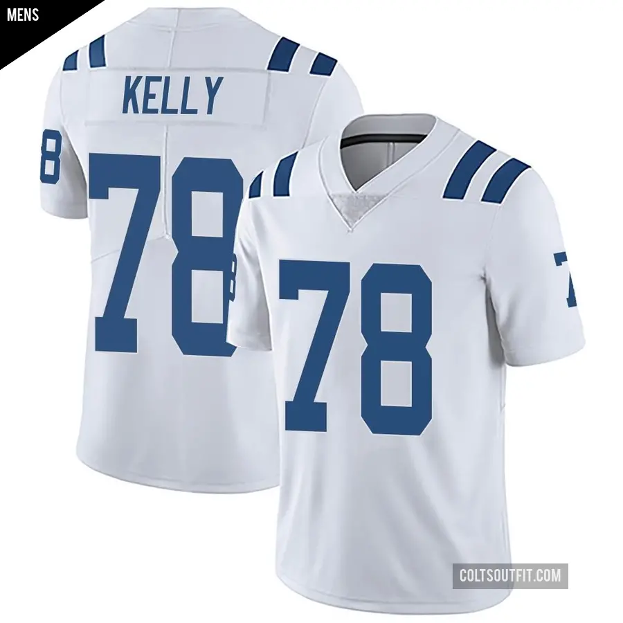 Men's Indianapolis Colts ＃78 Ryan Kelly White Limited Vapor Untouchable Jersey