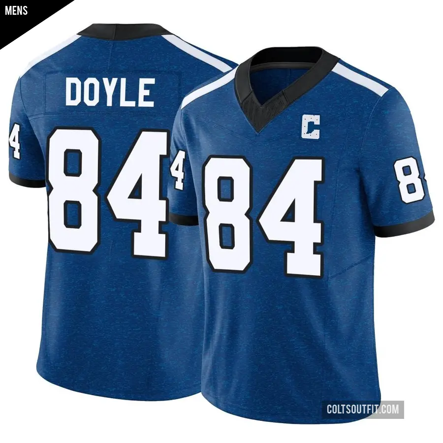 Men's Indianapolis Colts ＃84 Jack Doyle Royal Limited Indiana Nights Alternate Vapor F.U.S.E. Jersey