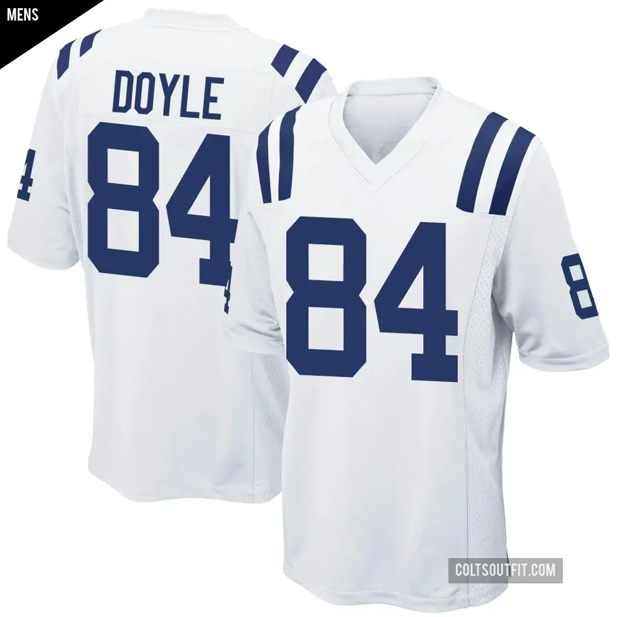 Men's Indianapolis Colts ＃84 Jack Doyle White Game Jersey