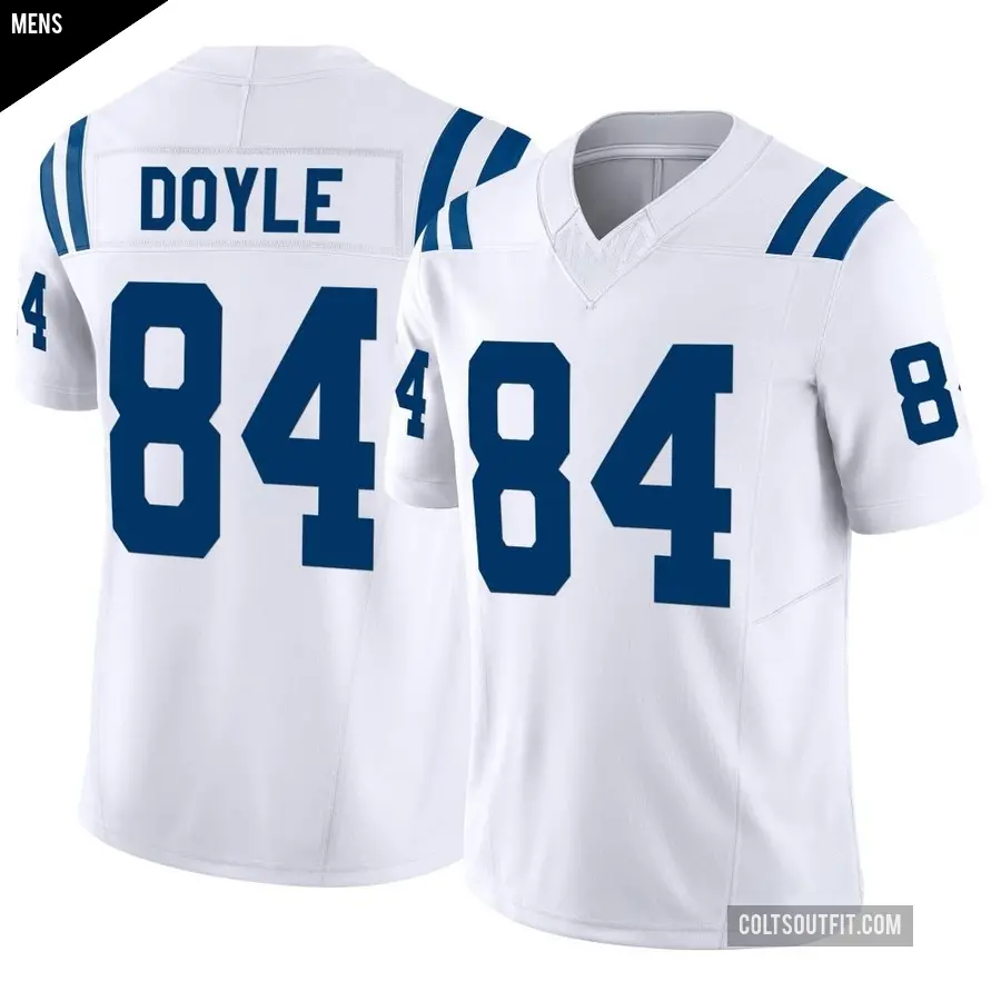 Men's Indianapolis Colts ＃84 Jack Doyle White Limited Vapor F.U.S.E. Jersey