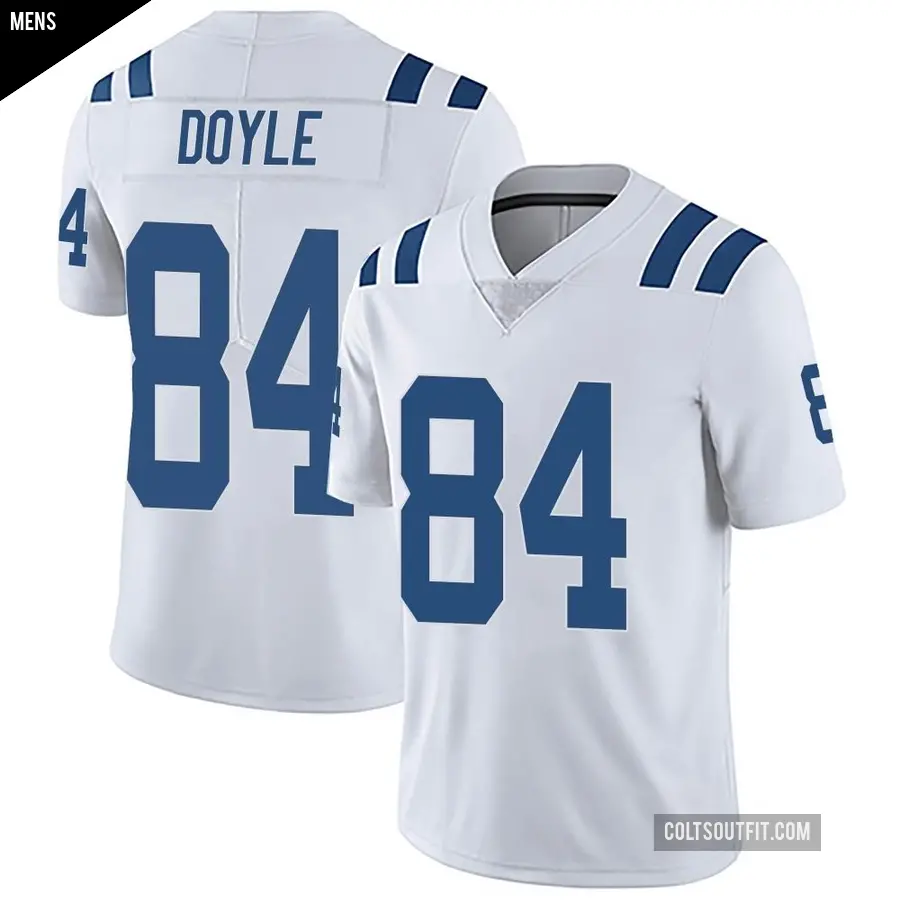 Men's Indianapolis Colts ＃84 Jack Doyle White Limited Vapor Untouchable Jersey