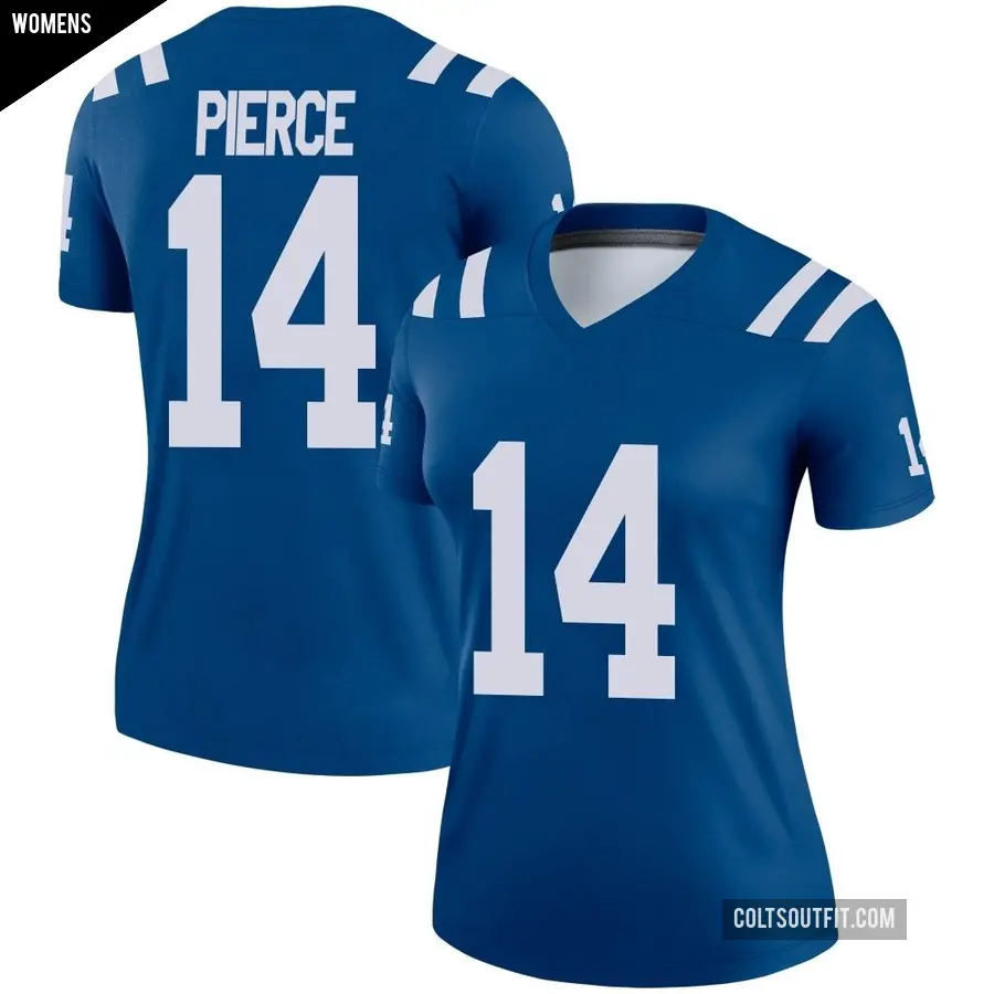 Women's Indianapolis Colts ＃14 Alec Pierce Royal Legend Jersey