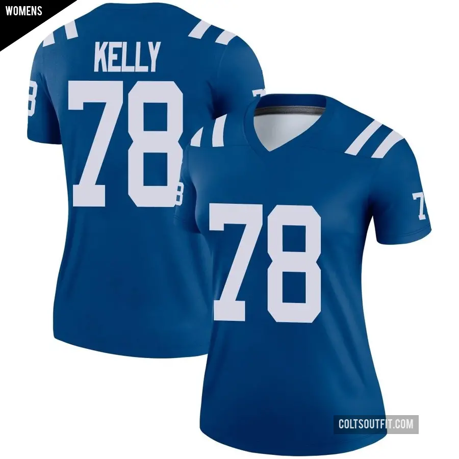 Women's Indianapolis Colts ＃78 Ryan Kelly Royal Legend Jersey