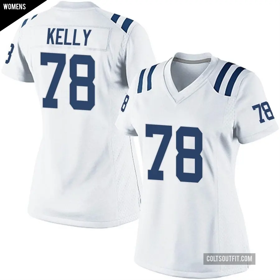 Women's Indianapolis Colts ＃78 Ryan Kelly White Game Jersey