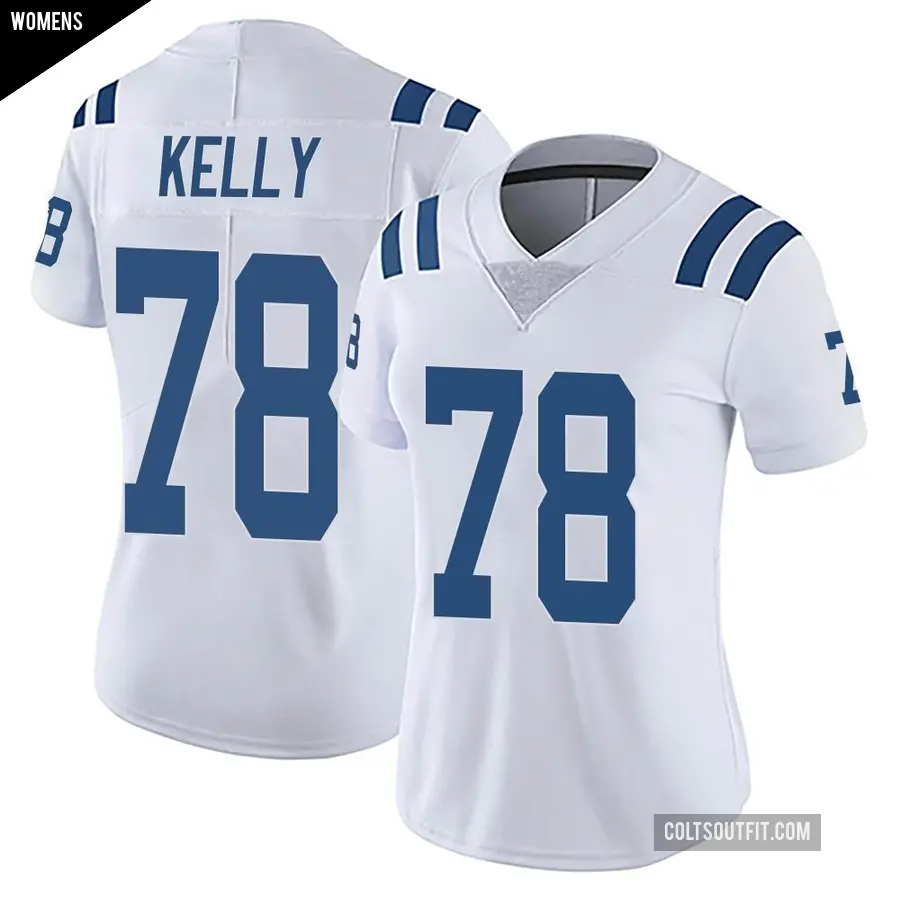 Women's Indianapolis Colts ＃78 Ryan Kelly White Limited Vapor Untouchable Jersey