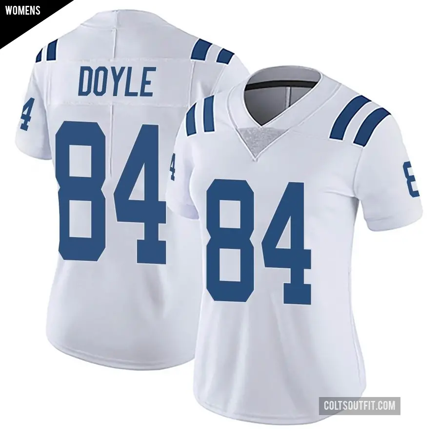 Women's Indianapolis Colts ＃84 Jack Doyle White Limited Vapor Untouchable Jersey