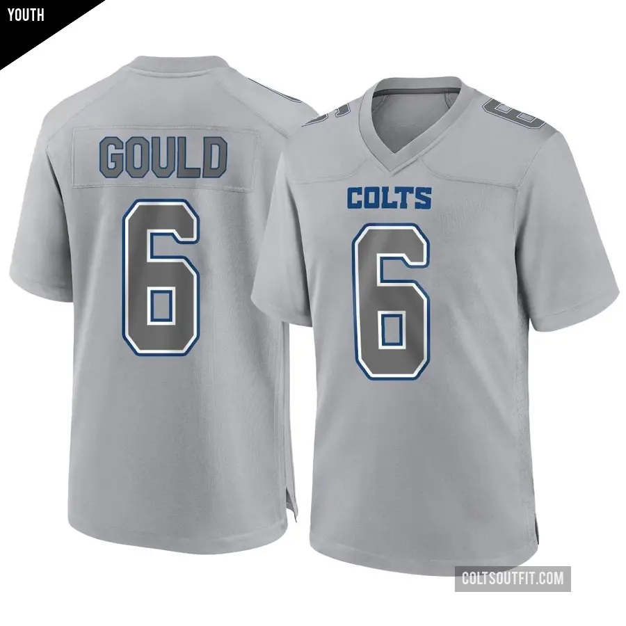 Youth Indianapolis Colts ＃6 Anthony Gould Gray Game Atmosphere Fashion Jersey