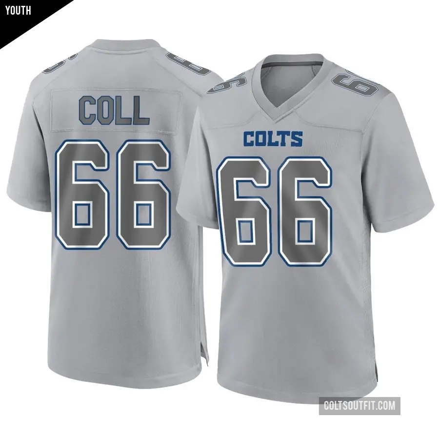 Youth Indianapolis Colts ＃66 Ryan Coll Gray Game Atmosphere Fashion Jersey